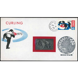 canada 490 1973 curling first day cover