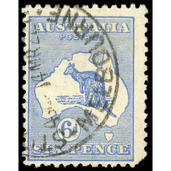 australia stamp 8 kangaroo and map 1913