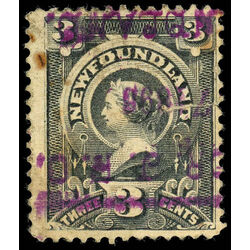 newfoundland stamp 60 queen victoria 3 1890 U F 010