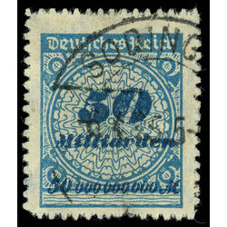 germany stamp 309 numeral value 1923 U 001
