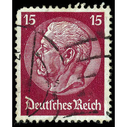 germany stamp 407 pres von hindenburg 1933