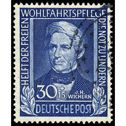 germany stamp b313 j h wichern 1949 U 002