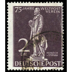 germany stamp 9n41 statue of heinrich von stephan 1949