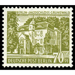 germany stamp 9n110 hunting lodge grunewald 1954