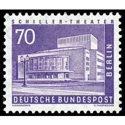 germany stamp 9n134 schiller theater 1956