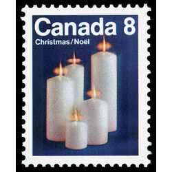canada stamp 607p christmas candles 8 1972