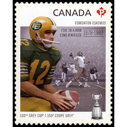 canada stamp 2567c edmonton eskimos tom wilkinson 1943 five in a row 2012