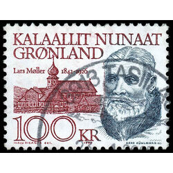 greeland stamp 249 lars moller 1842 1926 newspaper editor 1991