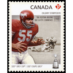 canada stamp 2567d calgary stampeders wayne harris 1938 the festival begins 2012