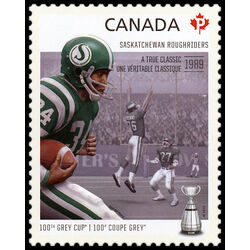 canada stamp 2567e saskatchewan roughriders george reed 1939 a true classic 2012