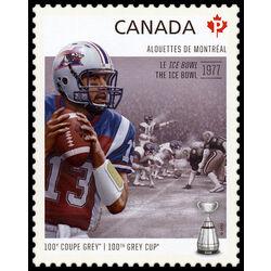 canada stamp 2567i montreal alouettes anthony calvillo 1972 the ice bowl 2012