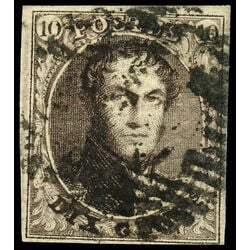 belgium stamp 6a king leopold i 10 1854