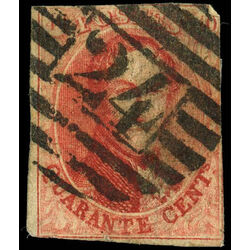 belgium stamp 12 king leopold i 40 1861 U 003
