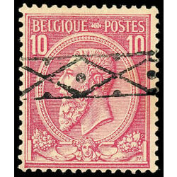 belgium stamp 52c king leopold ii 10 1884