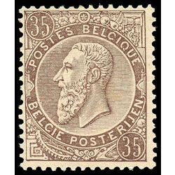 belgium stamp 57 king leopold ii 35 1891