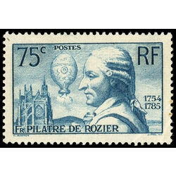 france stamp 308 pilatre de rozier 75 1936