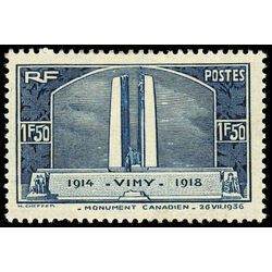 france stamp 312 canadian war memorial at vimy ridge 1936