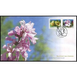 canada stamp 2624 5 fdc magnolias 2x p 2013