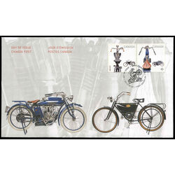 canada stamp 2646a b fdc motorcycles 2013