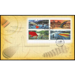 canada stamp 2087a d fdc fishing flies 2005