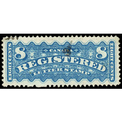 canada stamp f registration f3 registered stamp 8 1876 U VF 058