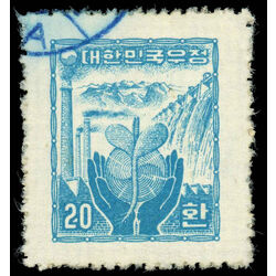 korea south stamp 211 reconstruction 1955