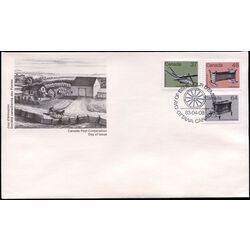 canada stamp 0927 29 32 fdc medium value artifact definitives 1983