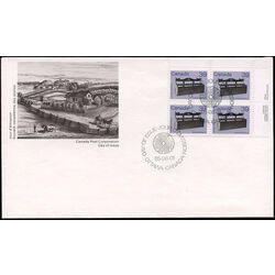 canada stamp 928 settle bed 39 1985 FDC UR