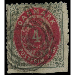 denmark stamp 22 royal emblems 1870 U DEF 001