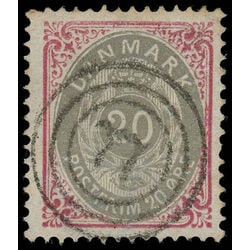 denmark stamp 31b royal emblems 1875