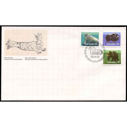 canada stamp 1171 4 8 fdc mammal definitives medium values 1989