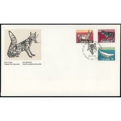canada stamp 1172 5 9 fdc mammal definitives medium values 1990