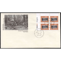 canada stamp 1081 linen chest 42 1987 FDC UL