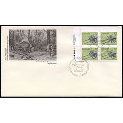 canada stamp 1083 hand drawn cart 72 1987 FDC UL