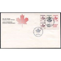 canada stamp 945a maple leaf 1982 FDC