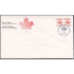 canada stamp 950 pair maple leaf 1982 FDC