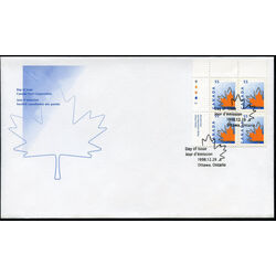 canada stamp 1684 maple leaf 55 1998 FDC UL