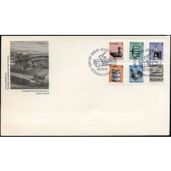 canada stamp 917 22 fdc low value artifact definitives 1982