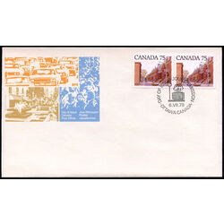 canada stamp 724 row houses 75 1978 FDC PA