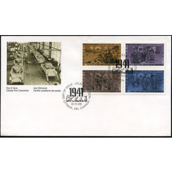 canada stamp 1348a second world war 1941 1991 FDC