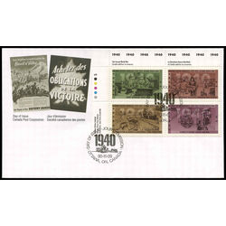 canada stamp 1301a second world war 1940 1990 FDC UL