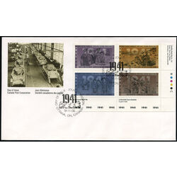 canada stamp 1348a second world war 1941 1991 FDC LR