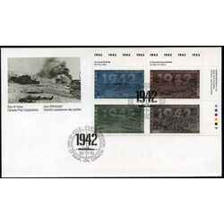 canada stamp 1451a second world war 1942 1992 FDC UR