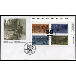 canada stamp 1506a second world war 1943 1993 FDC UR