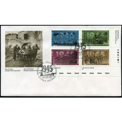 canada stamp 1544a second world war 1945 1995 FDC LR