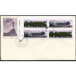 canada stamp 1119a canadian locomotives 1925 1945 4 1986 FDC UL