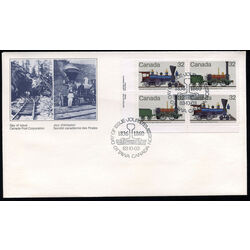 canada stamp 1000a canadian locomotives 1836 1860 1 1983 FDC LL