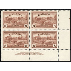 canada stamp 268 eastern farm scene 8 1946 PB LR 1
