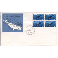 canada stamp 814 bowhead whale 35 1979 FDC BLOC