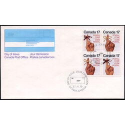 canada stamp 816a postal code 1979 FDC BLOC